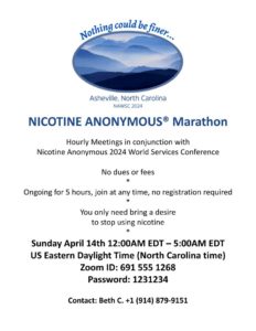 NicA Conference Marathon Flyer